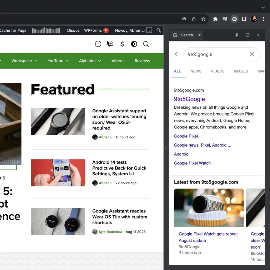 Google Chrome Introduces Sidebar Search Feature Similar to Microsoft Edge