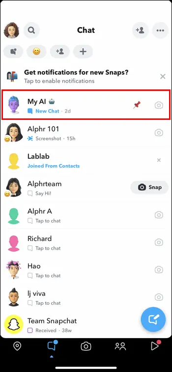 How to use My AI on Snapchat?