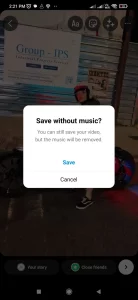 Save Instagram Stories with Music