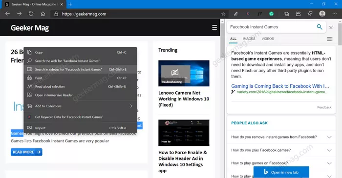 chrome sidebar like edge