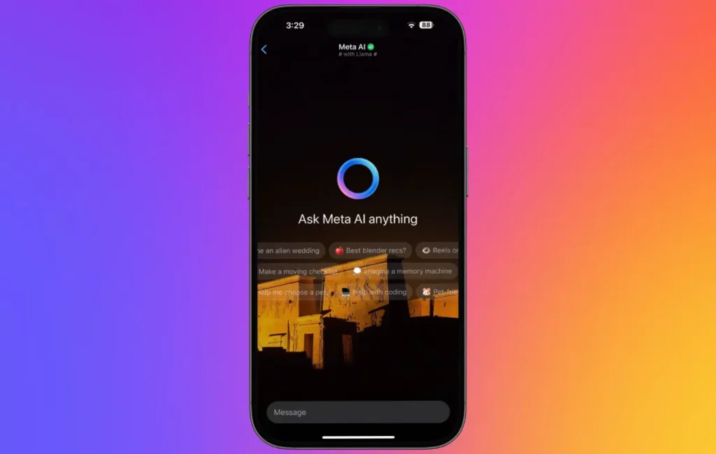 Meta AI on WhatsApp and Instagram
