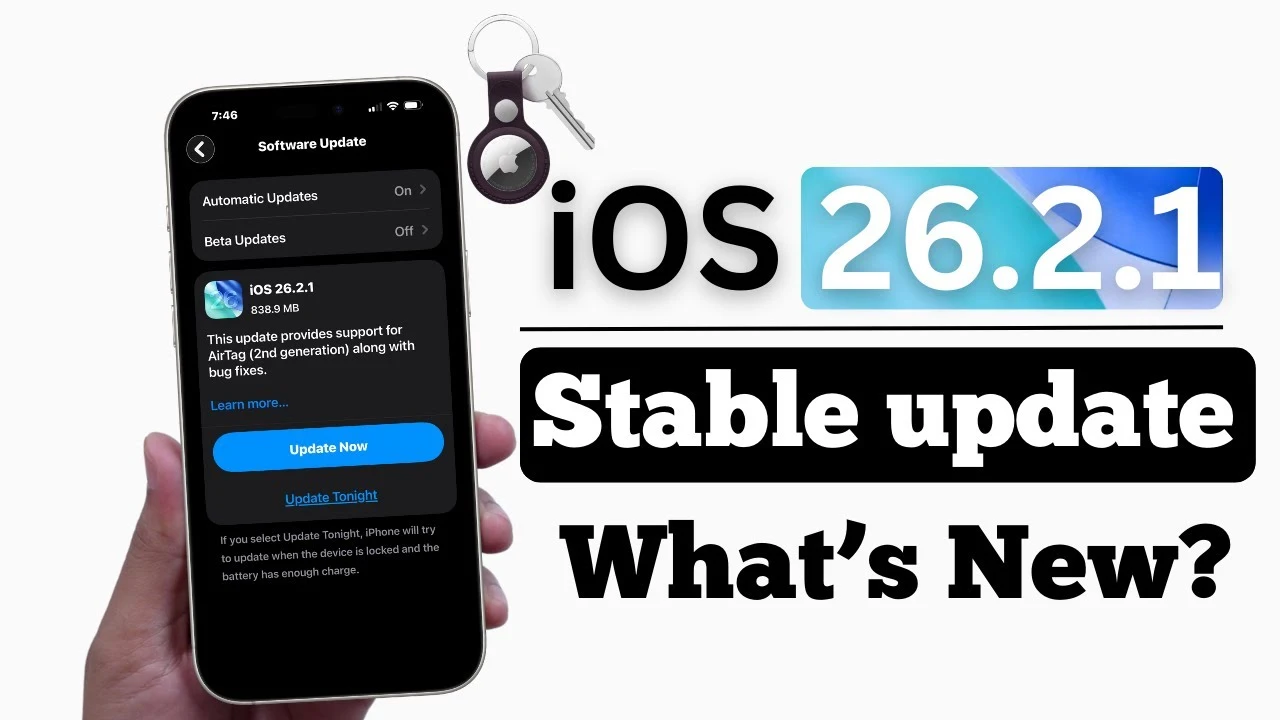 iOS 26.2.1 update